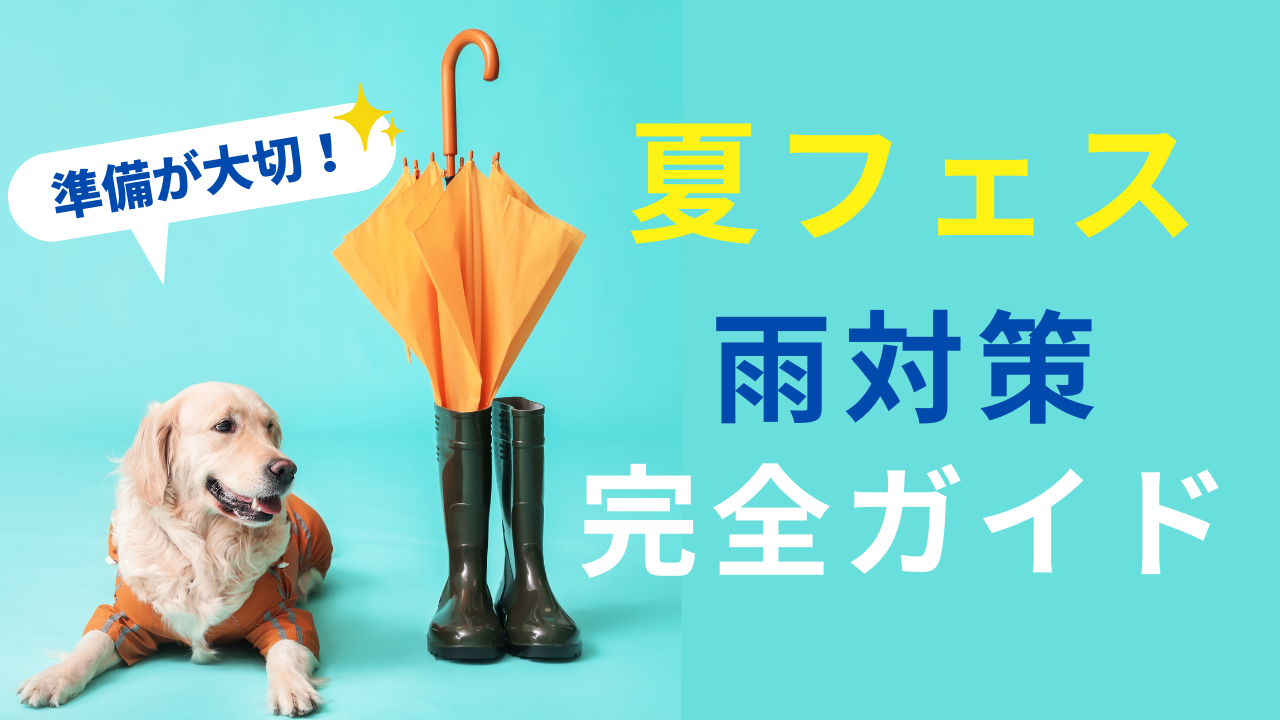 夏フェス　雨対策　完全ガイド